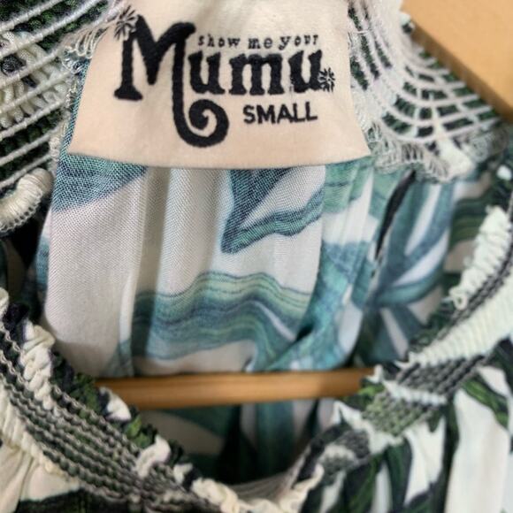 Show Me Your MuMu Rosarita Romper in Peruvian Palm Breeze Small - Picture 8 of 9